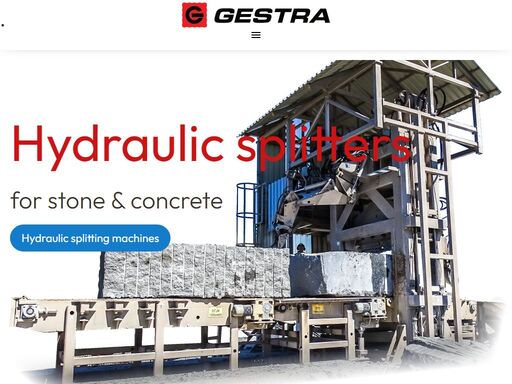 gestra cz offers high-quality hydraulic stone splitters (guilltines) designed for high efficiency and durability, safety and easy of use.