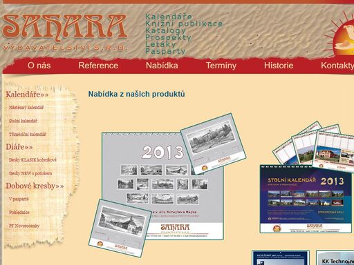sahara vydavatelství s.r.o. se zabývá výrobou reprezentativních tiskovin pro firmy. vytváříme reklamní předměty s vašemi korporátními údaji za účelem reprezentace u vašich klientů.