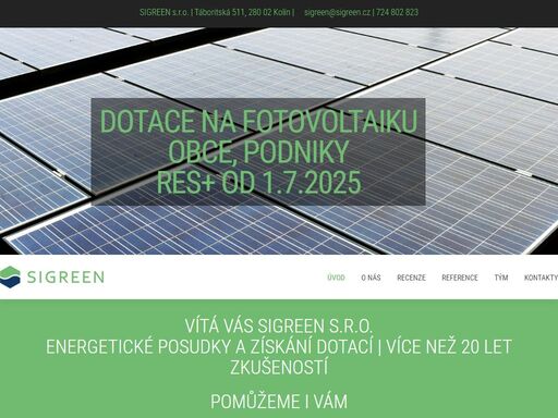 sigreen s.r.o. poskytuje komplexní služby v oblasti úspor energie: vypracování průkazu energetické náročnosti budov, zpracování energetického auditu, energetického posudku či získávání dotací z programu nová zelená úsporám a kotlíkové dotace. kolín, kutná hora, pardubice.