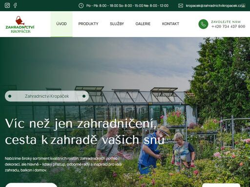 rodinné zahradnictví v hradci králové (věkoše) – široký výběr rostlin, trvalek, ovocné stromy, bylinky, dekorace a odborné zahradnické služby.