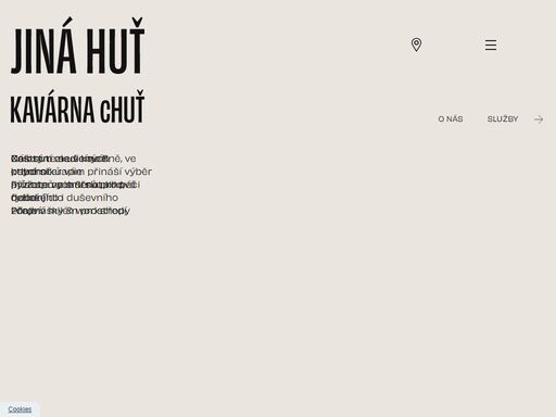 jiná huť je otevřené místo, ve kterém se věnujeme péči o tělo i mysl. organizujeme skupinová cvičení a představujeme různé přístupy k zotavení. můžete navštívit i naši kavárnu.