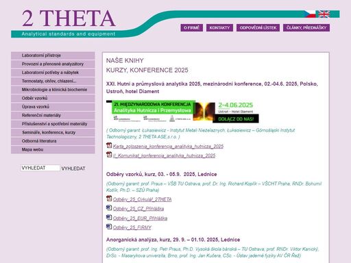 prodej a servis analyzátorů a přístrojů pro klinickou biochemii. odběr a úprava vzorků. obchod s laboratorními přístroji a vybavením, organizování odborných a vzdělávacích akcí v oborech chemie, chemometrie, kontrola životního prostředí, hygiena a pomoc při aplikacích mikrovlnné techniky.