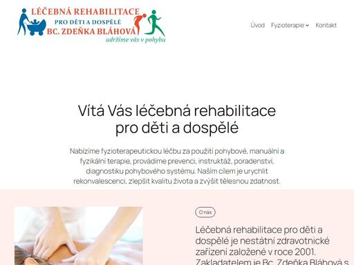 léčebná rehabilitace pro děti a dospělé, léčebná rehabilitace, rehabilitace, mariánské lázně, ruská, bc. zdeňka bláhová, bláhová léčebná rehabilitace pro děti a dospělé, bc. zdeňka bláhová, mariánské lázně
