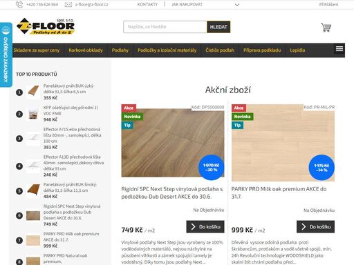 specialista na podlahy.  
 
otevírací doba prodejen z-floor: 
pondělí až pátek otevřeno 8:00 - 12:00  -  12:30 - 16:00 
 
