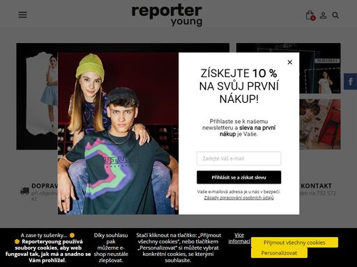  reporter young - vynikající nabídka oblečení pro děti a mládež, dívky i chlapce ve školním věku.