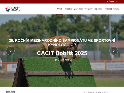 cacit dobříš - mezinárodní šampionát ve sportovní kynologii igb.