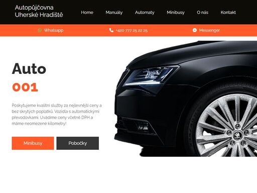 autopůjčovna auto 001 v uherském hradišti – bez limitu kilometrů. osobní vozy, automaty, minibusy. dálniční známka v ceně. skvělé hodnocení a výhodné ceny.