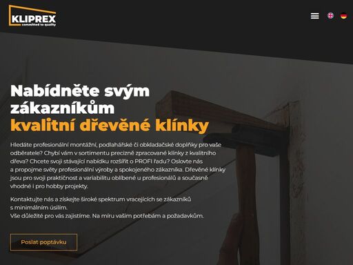 prodáváme obkladačské, podlahové a montážní klínky. kontaktovat nás můžete na čísle: +420 731 624 061 nebo na e-mailu: alena.jirsova@kliprex.cz