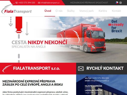 fialatransport s.r.o. - mezinárodní expresní přeprava zásilek. specializací je mezinárodní expresní přeprava zásilek po celé evropě, anglii, irsku.