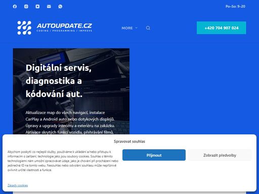 chiptuning, diagnostika a kódování auta, aktivace apple carplay a android auto a aktivace skrytých funkcí vozidla.