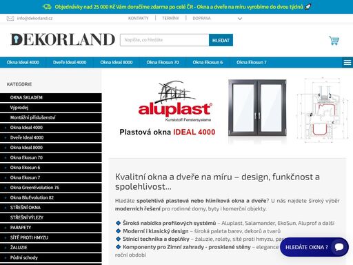 specializujeme se na výrobu plastových a hliníkových oken, dveří, prosklených stěn, posuvných systémů - aluplast, ekosun, aluprof, gu, sigena aubi, roto nt, plastová střešní okna skylight thermostyle. dřevěná střešní okna altaterra. v naší nabídce najdete taký: půdní skládací schody oman, schody mlynářské oman,…