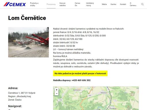 lom černětice