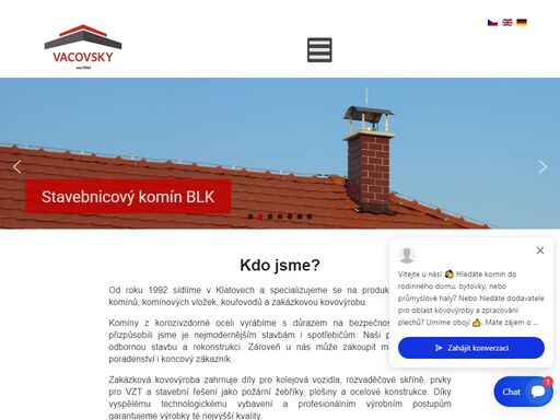 naše společnost pracuje v západočeských klatovech, kde od roku 1992 vyrábí výrobky z oceli.