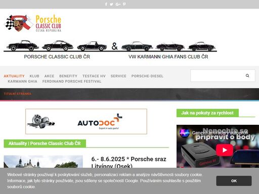 porsche classic club čr - jediný porsche klub na světě se sídlem v rodišti ferdinanda porsche.