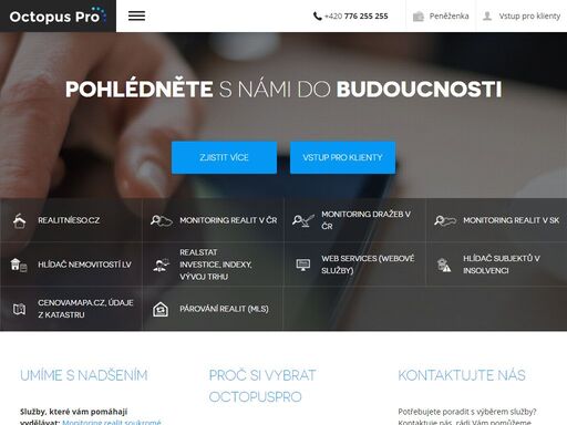 nejvíce realitních kanceláří používá octopuspro, oceňují především kvalitu, rychlost a stabilitu na trhu. přes 92% klientů by nás doporučilo.