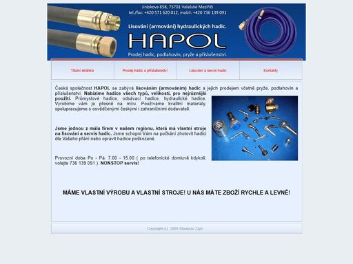 hadice, servis, ..