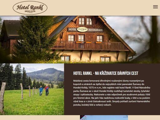 kvalitní služby v hotelu rankl v lokalitě horské kvildy na šumavě. ubytování pro vás i vaši rodinu na krásné šumavě.