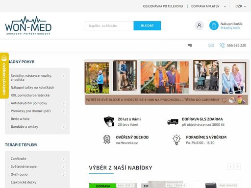 vítejte v našem obchodě.... jsme internetový obchod  zdravotnických potřeb (rovněž s kamennou výdejnou a showroomem polohovacích křesel) s více než 20ti letou tradicí a zázemím rodinné firmy. sídlíme v samém srdci vysočiny poblíž žďáru nad sázavou.
v naší nabídce naleznete velké množství produktů napomáhajících…