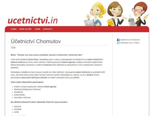 účetnictví chomutov - vedení daňové evidence a podvojného účetnictví, daňová přiznání, dph, zpracování mezd.