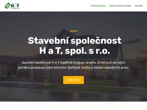 stavební společnost h a t úspěšně funguje už přes 25 let a už od svých počátků poskytuje svým klientům špičkové služby v oblasti stavebních prací.