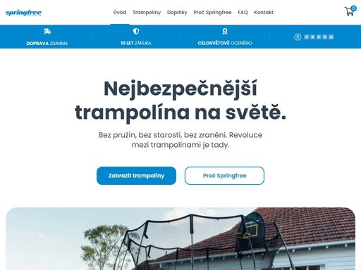 zažijte nekonečné hodiny zábavy s bezpečnou trampolínou springfree. zdravý pohyb, 100% bezpečí, zábava a čas s rodinou. objevte celou nabídku.
