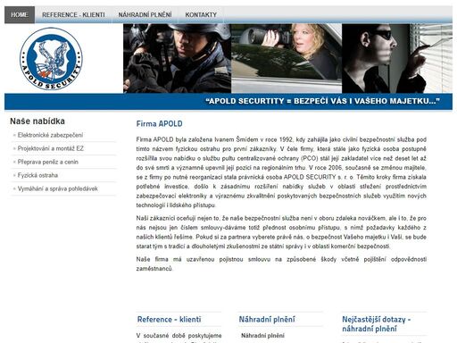 potřebujete zabezpečit objekt? obraťte se na naši firmu apold security, s.r.o. z plzně.
