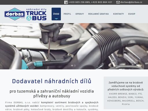 expert na vzduchové brzdové systémy, náhradní díly bus a náhradní díly truck.