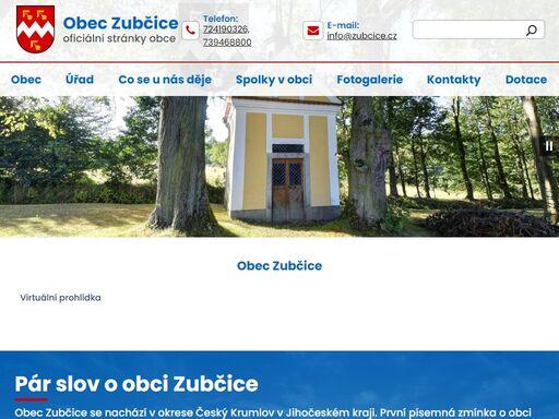 oficiální web obce zubčice