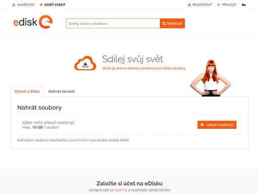 on-line úschovna pro zálohování, sdílení a vyhledávání fotek, videí, hudby a jiných souborů.