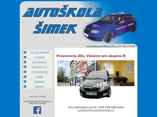 františek šimek - autoškola, šimek, zlín