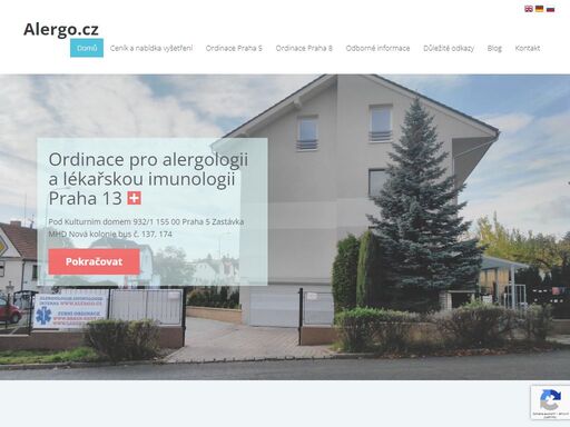 ordinace pro alergologii, lékařskou imunologii a interní lékařství. v praze 8 byla otevřena roku 1987, ordinace v praze 5 v listopadu 2009.