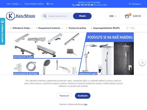 v našem eshopu nabízíme koupelnové baterie, odtokových žlaby, palivo do bio krbu ipa čistič