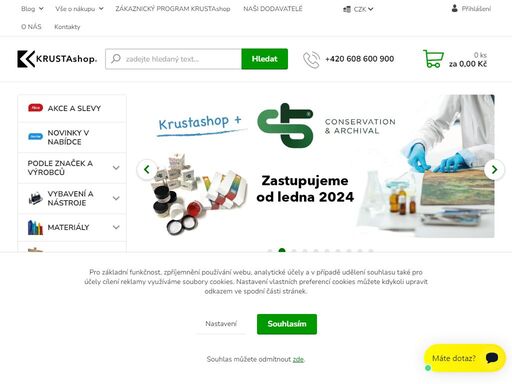 specializovaný velkoobchod a maloobchod s materiály a nástroje a potřeby pro restaurování, muzejní a památkovou péči