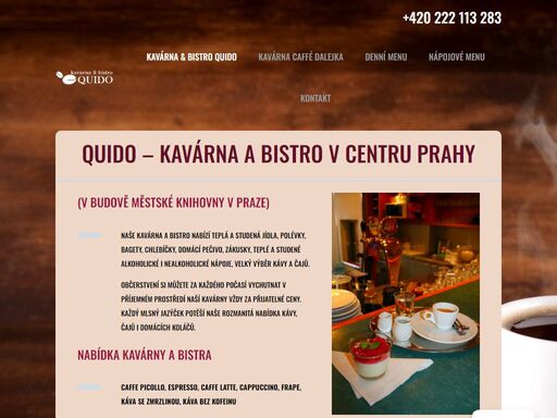 navštivte kavárnu v centru prahy. nabízíme příjemné posezení přímo v centru prahy.