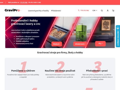 profesionální gravírovací lasery a cnc pro firmy, školy i domácnosti.