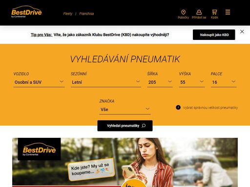 bestdrive je jediná obchodní síť autoservisů a pneuservisů v české republice, která patří přímo do německého koncernu continental. na trhu působí už od roku 1987.