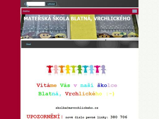 mateřská škola blatná, vrchlického 