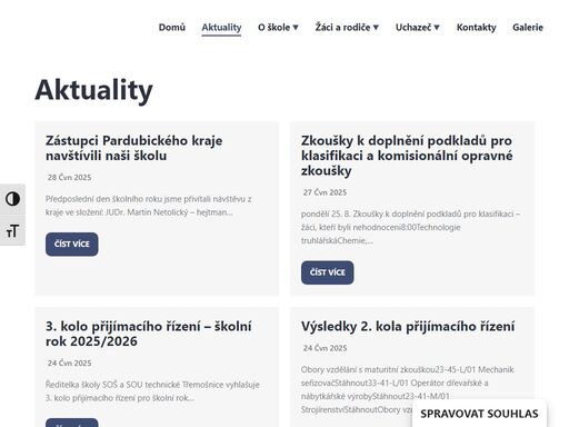 3. kolo přijímacího řízení – školní rok 2025/2026! ředitelka školy soš a sou technické třemošnice vyhlašuje 3. kolo přijímacího řízení pro školní rok 2025/2026.... kompletní informace zkoušky k doplnění podkladů pro klasifikaci a komisionální opravné zkoušky kompletní informace výsledky 2. kola přijímacího řízení!! vážení rodiče, milí uchazeči,zveřejňujeme výsledky 2. kola přijímacího řízení pro školní rok…