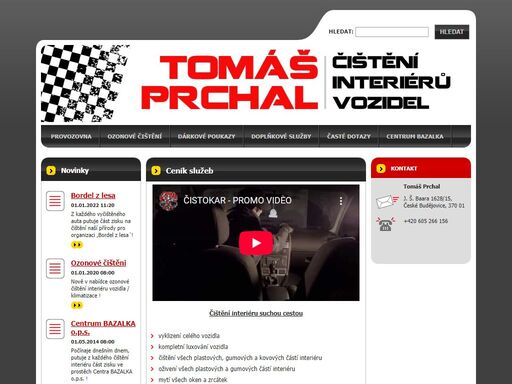 provádím kompletní čištění interiérů vozidel, včetně tepování.