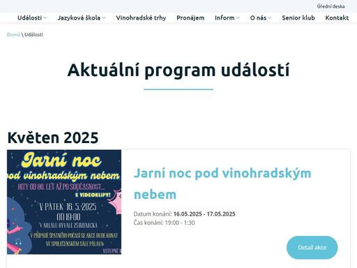 naším posláním je rozvíjet zájmovou, vzdělávací a společenskou aktivitu občanů městské části brno - vinohrady.