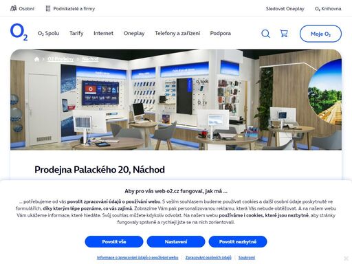 prodejna náchod - palackého 20. o2 služby, telefony, zařízení a příslušenství nebo profesionální podpora a spoustu dalšího, to nabízejí všechny naše značkové prodejny.