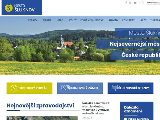 oficiální web města šluknov - nejsevernějšího města v čr