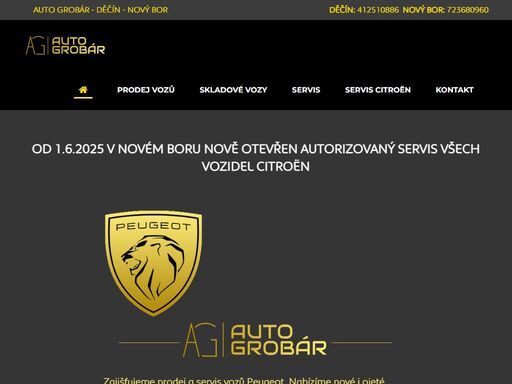 peugeot - auto grobár (děčín)