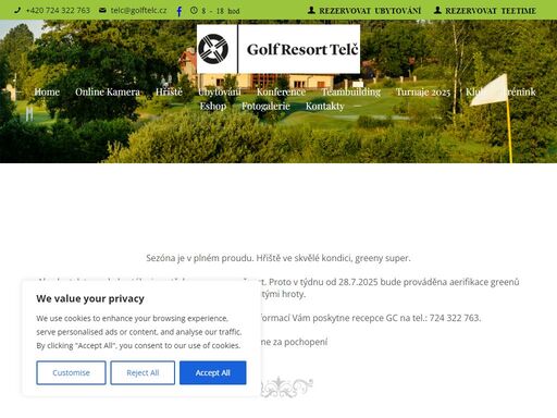 golf je sport, zábava i radost pro všechny.šest golfových areálů, pět mistrovských 18-jamkových hřišť, kvalitní tréninkové zázemí a služby na nejvyšší úrovni po celé čr.