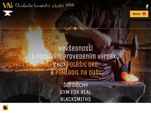 václav noha je umělecký kovář, který v tomto oboru nabízí své služby.