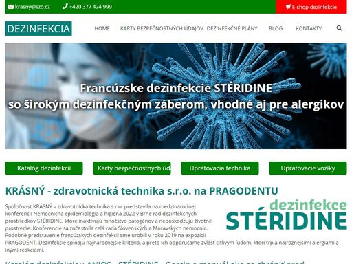 dezinfekcie stéridine dovážame z francie. trpíte najrôznejšími alergiami a inými reakciami? odporúčame vám dezinfekcie pre citlivých jedincov.