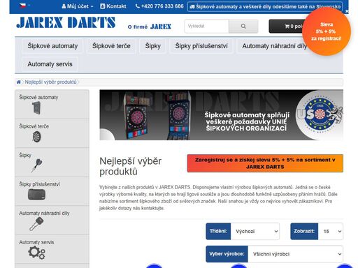 ligový šipkový automat jarex darts  splňuje veškeré požadavky ušo. na automatech jarex darts se tedy provozují ligové soutěže i turnaje. více informací je uvedeno v detailech jednotlivých produktů. 