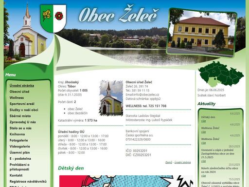 oficiální webové stránky obce želeč