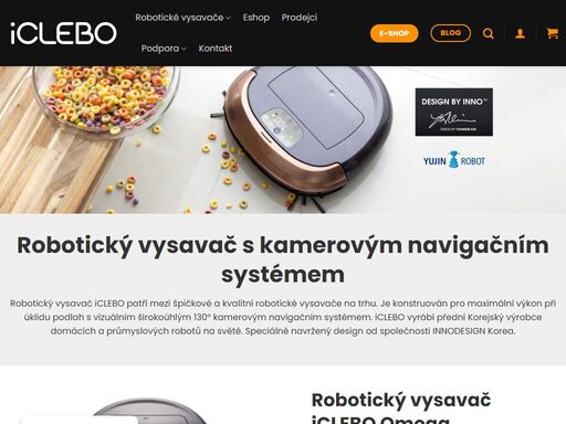 robotický vysavač s kamerovým navigačním systémem. robotický vysavač iclebo patří mezi špičkové a kvalitní robotické vysavače na trhu.