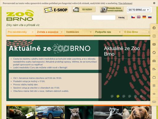 téměř 400 druhů zvířat, moderní expozice, krásné prostředí. široká nabídka služeb pro návštěvníky, zábavné i vzdělávací programy.